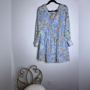 J. Crew Floral Long Sleeve Dress NWT